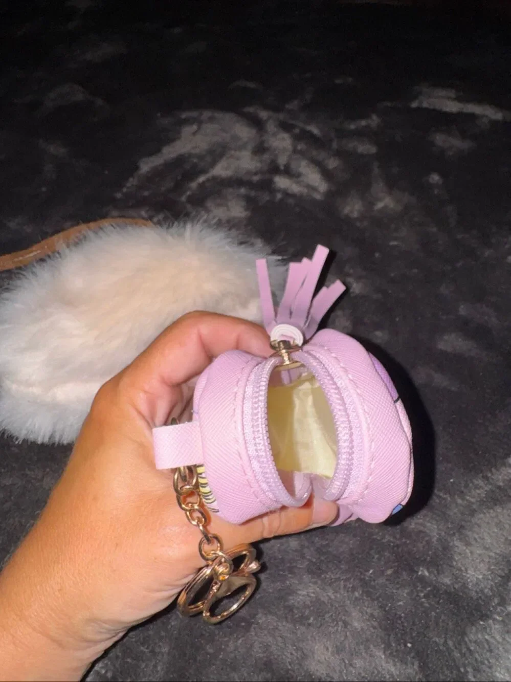 Set of 2 mini bags. Fuzzy and Stitch